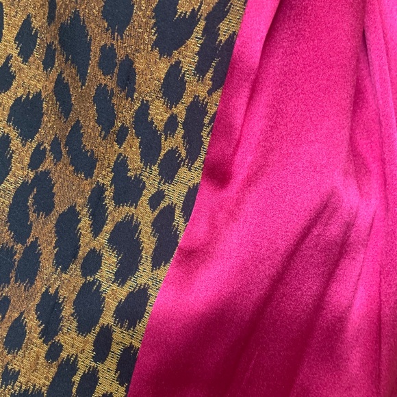 St. John Leopard Tie Waist Jacket - Picture 4 of 7